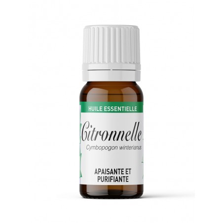 Huile Essentielle flacon Citronelle - Un tonique efficace en période de fatigue