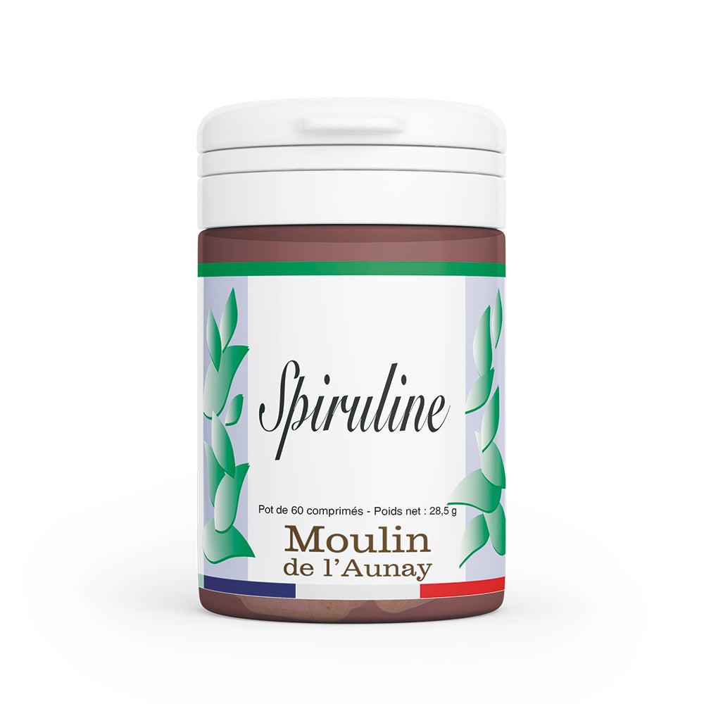 Spiruline -la micro-algue source naturelle de protéines, en comprimés